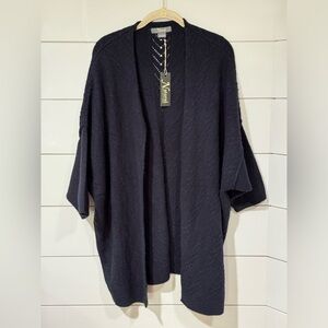 NEW Cabela’s Natural Reflections Navy Blue Cable Knit Oversized Cardigan Size S